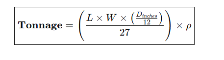 Tonnage Formula